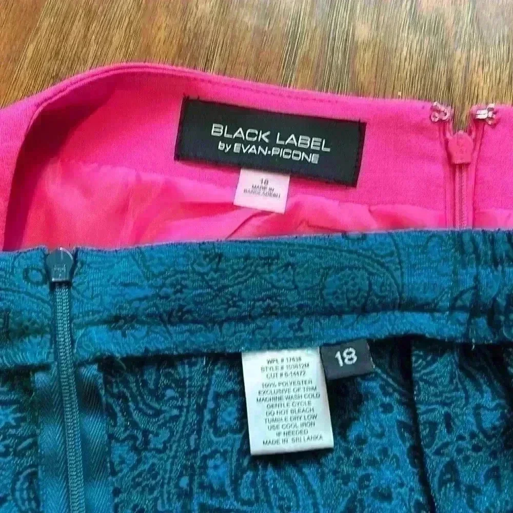 LOT: Women’s Plus- Knee-length Size 18 Skirts Pink Teal Curvy Feminine - Picture 3 of 12